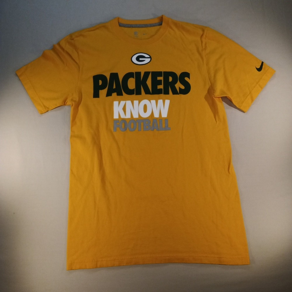 Nike NFL Team Apparel Green Bay Packers "Know Football" Graphic‎ T-Shirt